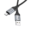 Кабель Hoco X102 USB to MicroUSB 2.4A 1m Black 192113