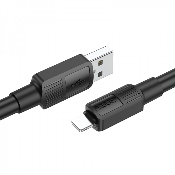 Кабель Hoco X84 USB to Lightning 2.4A 1m Black