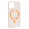 Чохол Clear Magnetic Color Slim MagSafe для Iphone 13 Pro Max Прозорий/Orange