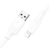 Кабель Hoco X84 USB to Lightning 2.4A 1m White