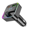 Автомобільний FM модулятор Hoco E81 PD30W+QC3.0 Type-C+USB Black 191897