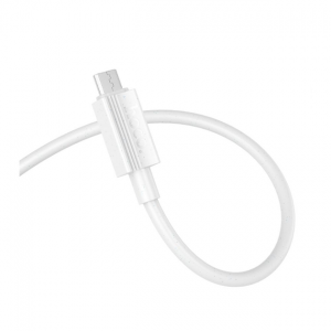 Кабель Hoco X107 USB to MicroUSB 2.4A 1m White