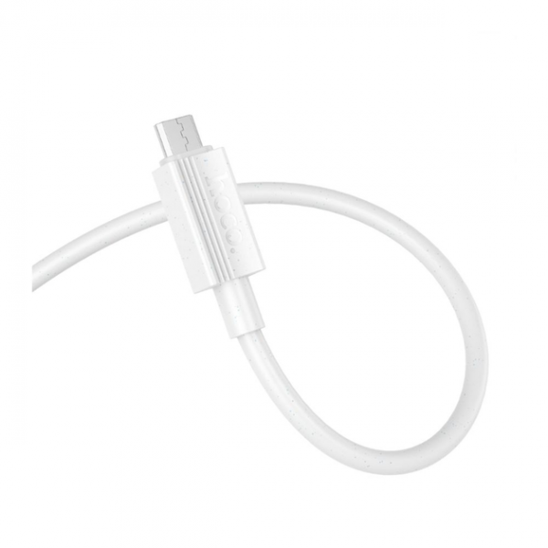 Кабель Hoco X107 USB to MicroUSB 2.4A 1m White