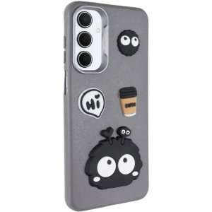 Чохол Leather Toys для Samsung Galaxy A25 Monster/Grey