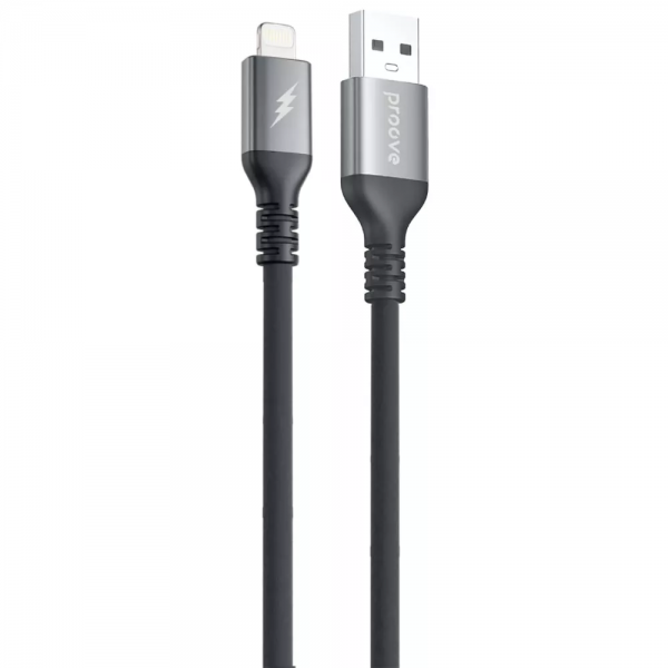 Кабель Proove ReGen Silicone USB to Lightning 2.4A 1m Black