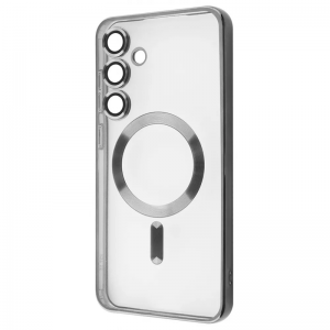 Чохол WAVE Metal Color MagSafe для Samsung Galaxy S24 FE Прозрачный/Silver