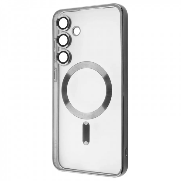 Чохол WAVE Metal Color MagSafe для Samsung Galaxy S24 FE Прозрачный/Silver