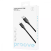 Кабель Proove Striped Silicone USB to Lightning 2.4A 1m Black 191449