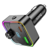 Автомобільний FM модулятор Hoco E81 PD30W+QC3.0 Type-C+USB Black 191898