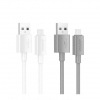 Кабель Hoco X107 USB to MicroUSB 2.4A 1m Gray 192059
