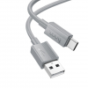 Кабель Hoco X107 USB to Type-C 3A 1m Gray 192063