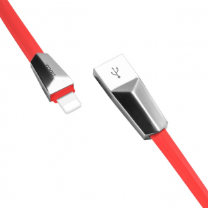 Кабель Hoco X4 Zinc USB to Lightning 2.4A 1.2м Red