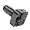Автомобільний FM модулятор Hoco E81 PD30W+QC3.0 Type-C+USB Black 191899
