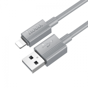 Кабель Hoco X107 USB to Lightning 2.4A 1m Gray