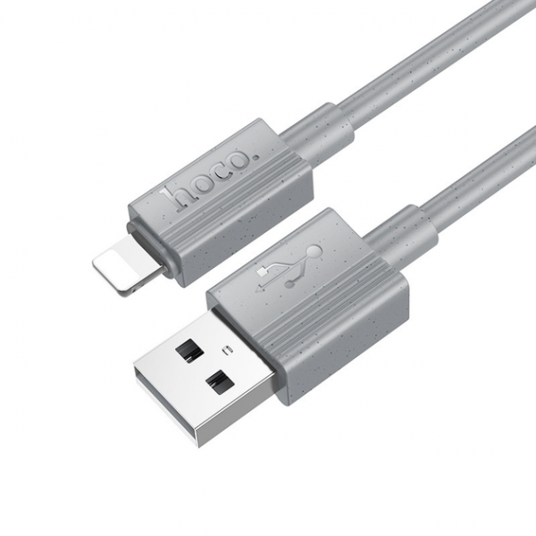 Кабель Hoco X107 USB to Lightning 2.4A 1m Gray
