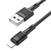 Кабель Hoco X83 USB to Lightning 2.4A 1m Black 191473