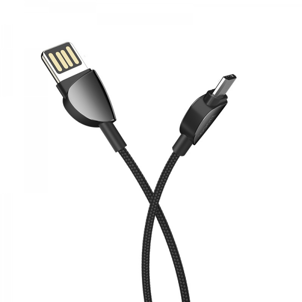 Кабель Hoco U62 USB to MicroUSB 2.4A 1.2m Black
