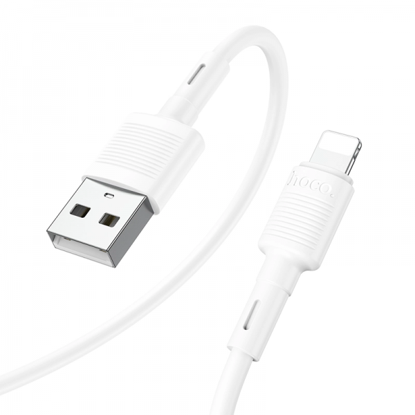Кабель Hoco X83 USB to Lightning 2.4A 1m White