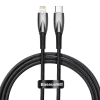 Кабель Baseus Glimmer Type-C to Lightning PD 20W 1m Black