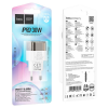 Зарядний пристрій HOCO C131A Type-C+USB 30W Transparent/Black 191401