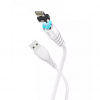 Кабель Hoco X63 Magnetic USB to MicroUSB 2.4A 1m White