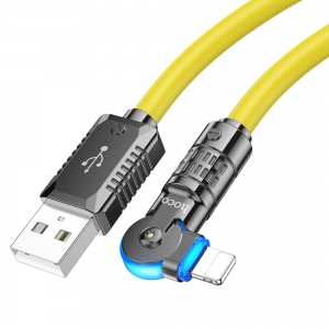 Кабель Hoco U118 USB to Lightning 2.4A 1.2м Жовтий
