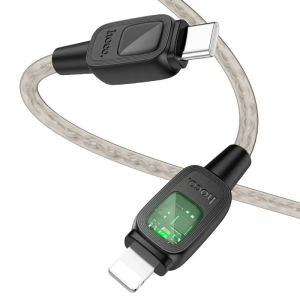 Кабель Hoco U124 Type-C to Lightning 27W 1.2m Black