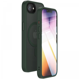 Чохол Metal Buttons MagSafe Colorful для Iphone 16e Dark Green
