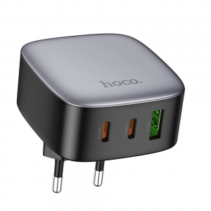 Зарядний пристрій Hoco CS33A 2Type-C+1USB PD30W+QC3.0 Black