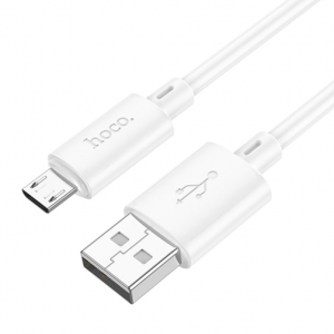 Кабель Hoco X88 USB to MicroUSB 2.4A 1m White