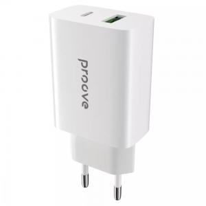 Зарядний пристрій Proove Rapid 20W Type-C+USB White
