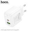 Зарядний пристрій HOCO CS54A Type-C+USB PD20W+QC3.0 White 192602