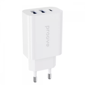 Зарядний пристрій Proove Rapid 30W 2USB+Type-C White
