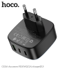 Зарядний пристрій Hoco CS33A 2Type-C+1USB PD30W+QC3.0 Black 192619