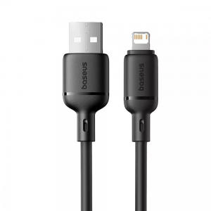 Кабель Baseus Silky USB to Lightning 2.4A 2м Black