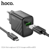 Зарядний пристрій Hoco CS21A QC3.0 1USB+кабель USB to MicroUSB 1m Black 192649