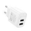 Зарядний пристрій Hoco C141A 2USB 2.1A White 192593