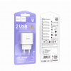 Зарядний пристрій Hoco C141A 2USB 2.1A White 192594