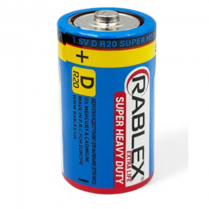 Батарейка RABLEX Super Heavy Duty D R20 1.5V 1шт