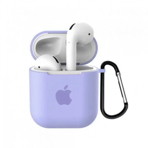 Чохол Silicone Case Logo для Apple Airpods 1/2 Glycine
