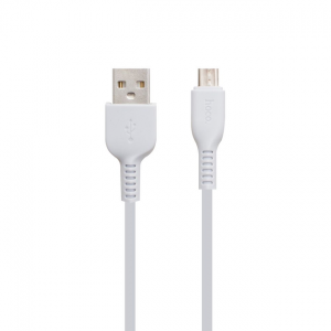 Кабель Hoco X13 USB to MicroUSB 2.4A 1m White