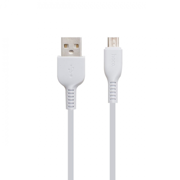 Кабель Hoco X13 USB to MicroUSB 2.4A 1m White