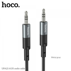 Кабель AUX HOCO UPA23 1м Metal Grey