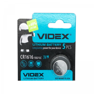 Батарейка Videx CR1616 3V 1шт