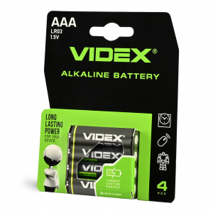 Батарейка лужна VIDEX LR03 ААА 1.5V 1 шт
