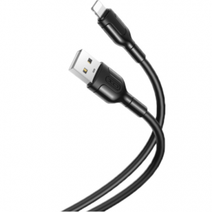 Кабель XO-NB212 USB to Lightning 2.1A 1м Black