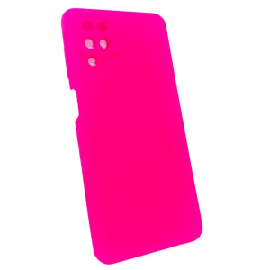 Чохол Silicone Cover Camera No Logo для Samsung Galaxy A12 / M12 Barbie Pink