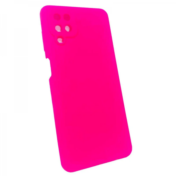 Чохол Silicone Cover Camera No Logo для Samsung Galaxy A12 / M12 Barbie Pink