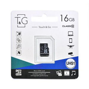 Карта пам’яті T&G MicroSDXC UHS-1 16GB Class 10 Black
