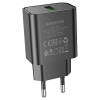 Зарядний пристрій Borofone BA72A QC3.0 1USB 18W Black
